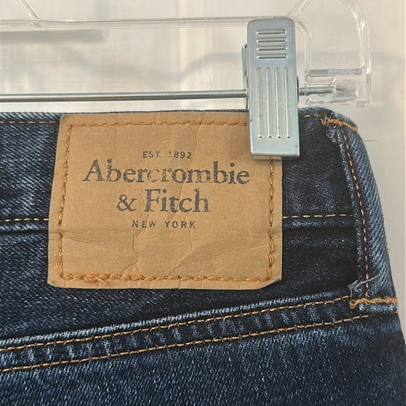 Men’s ABERCROMBIE & FITCH Classic Straight Leg Button Fly Denim Jeans Sz 30 x 32 - Picture 7 of 10